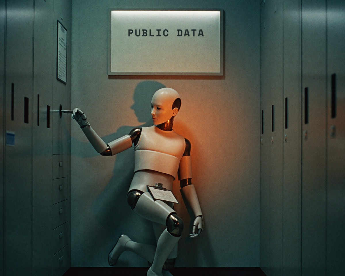 Illustration for the AI agents hacking public data sites story
