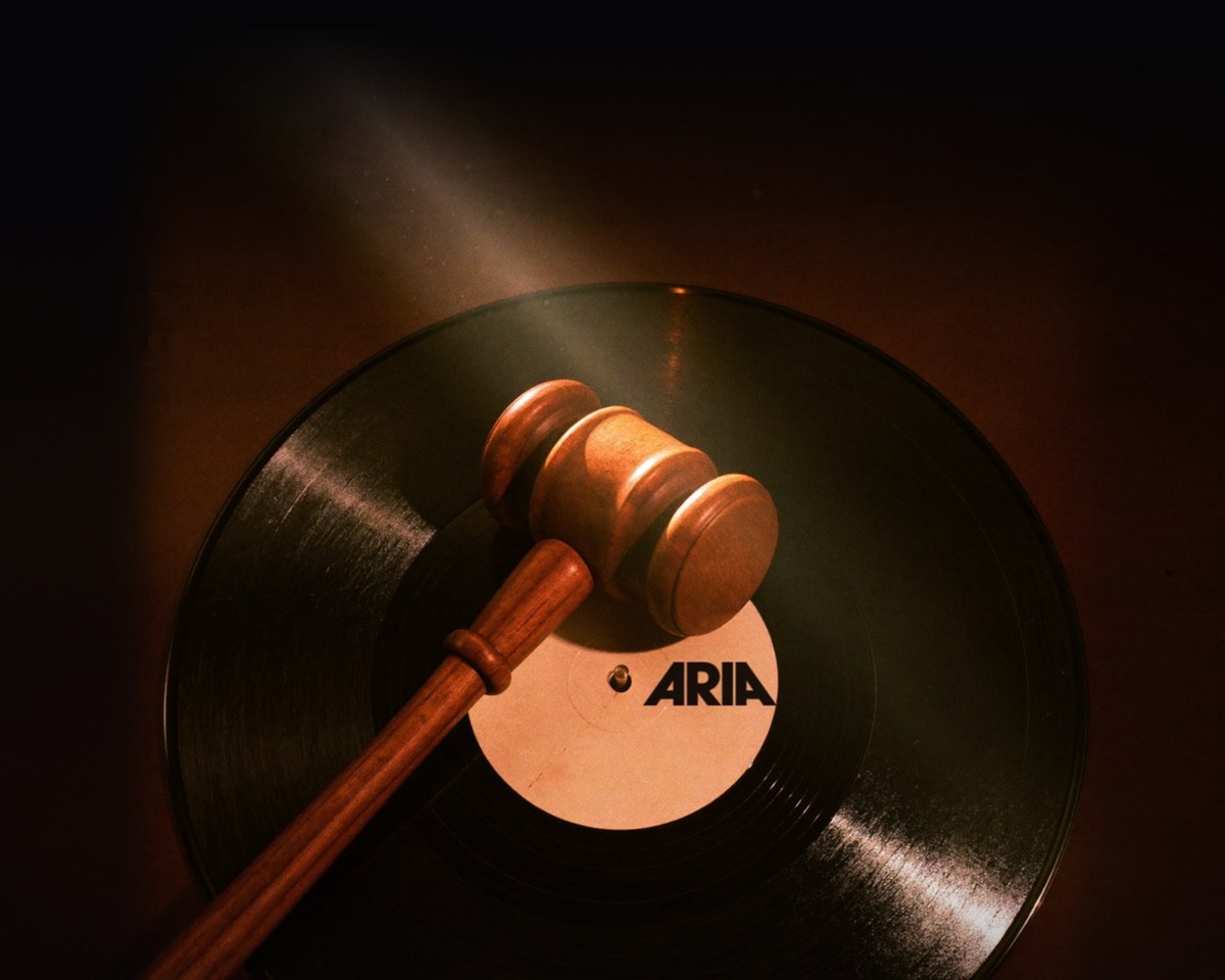 Illustration for the ARIA AI music ban story