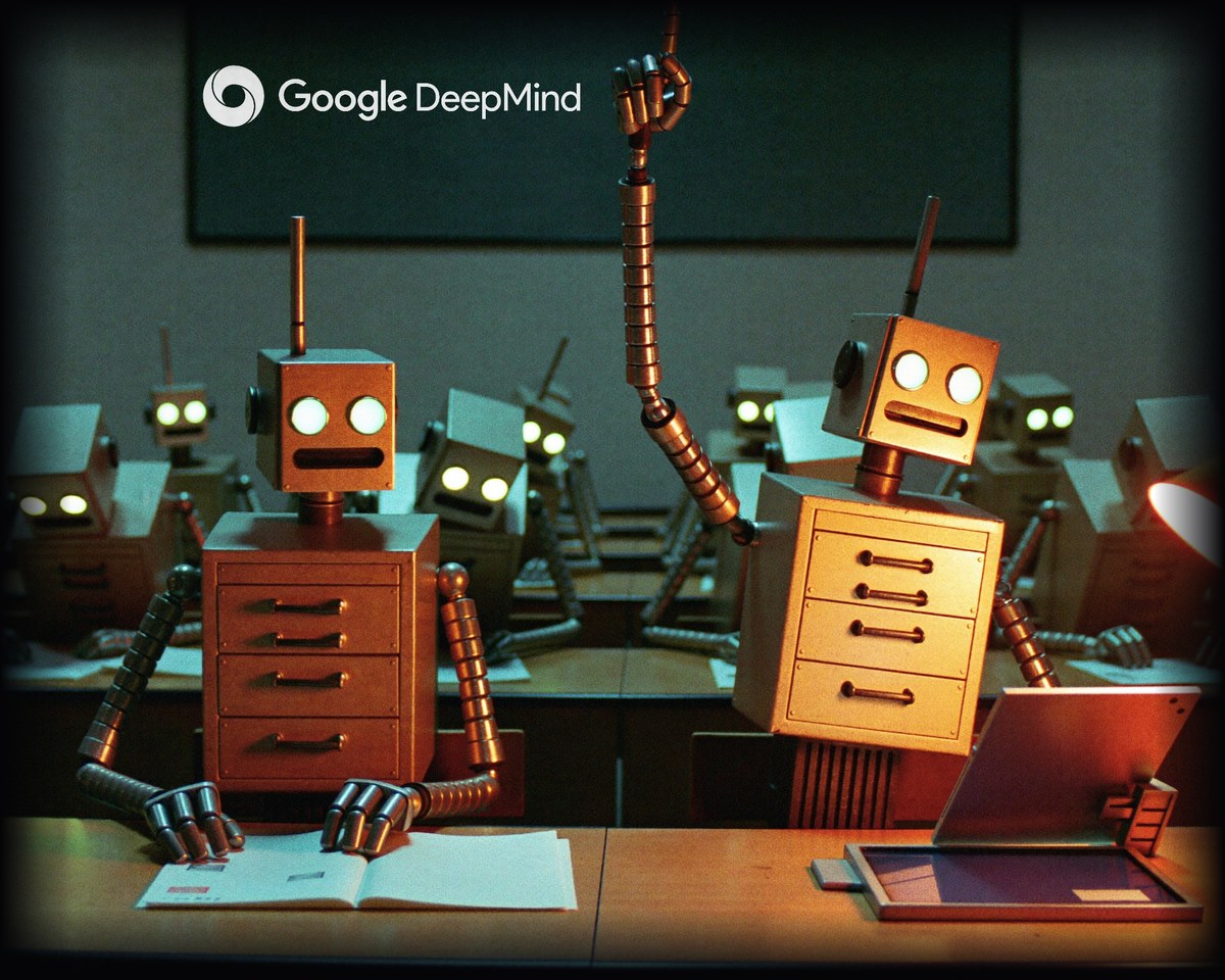 Illustration for the DeepMind cheating agents story