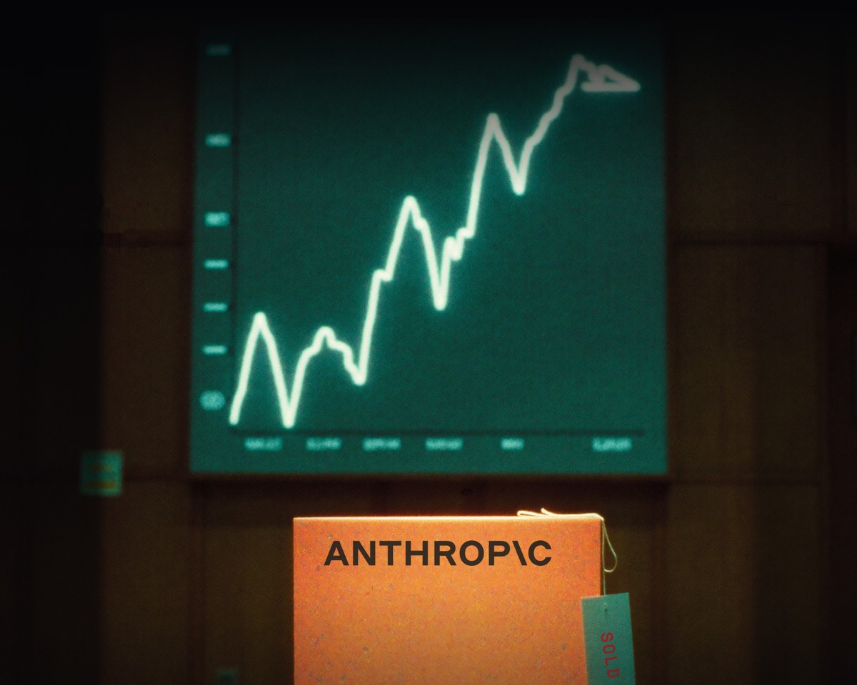 Illustration for the seized Anthropic stake sale story