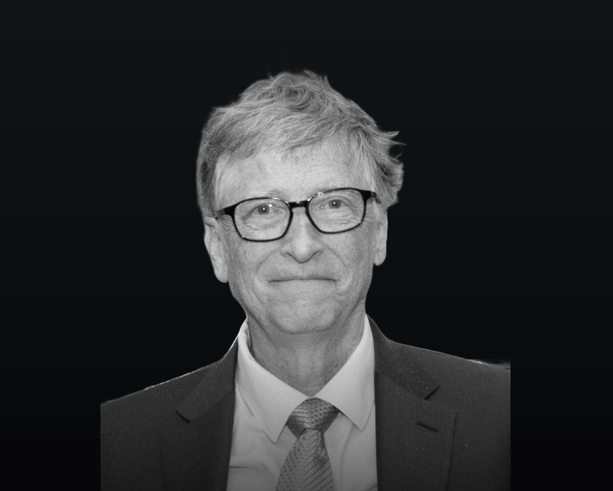 Portrait illustration for the Bill Gates AI essay story