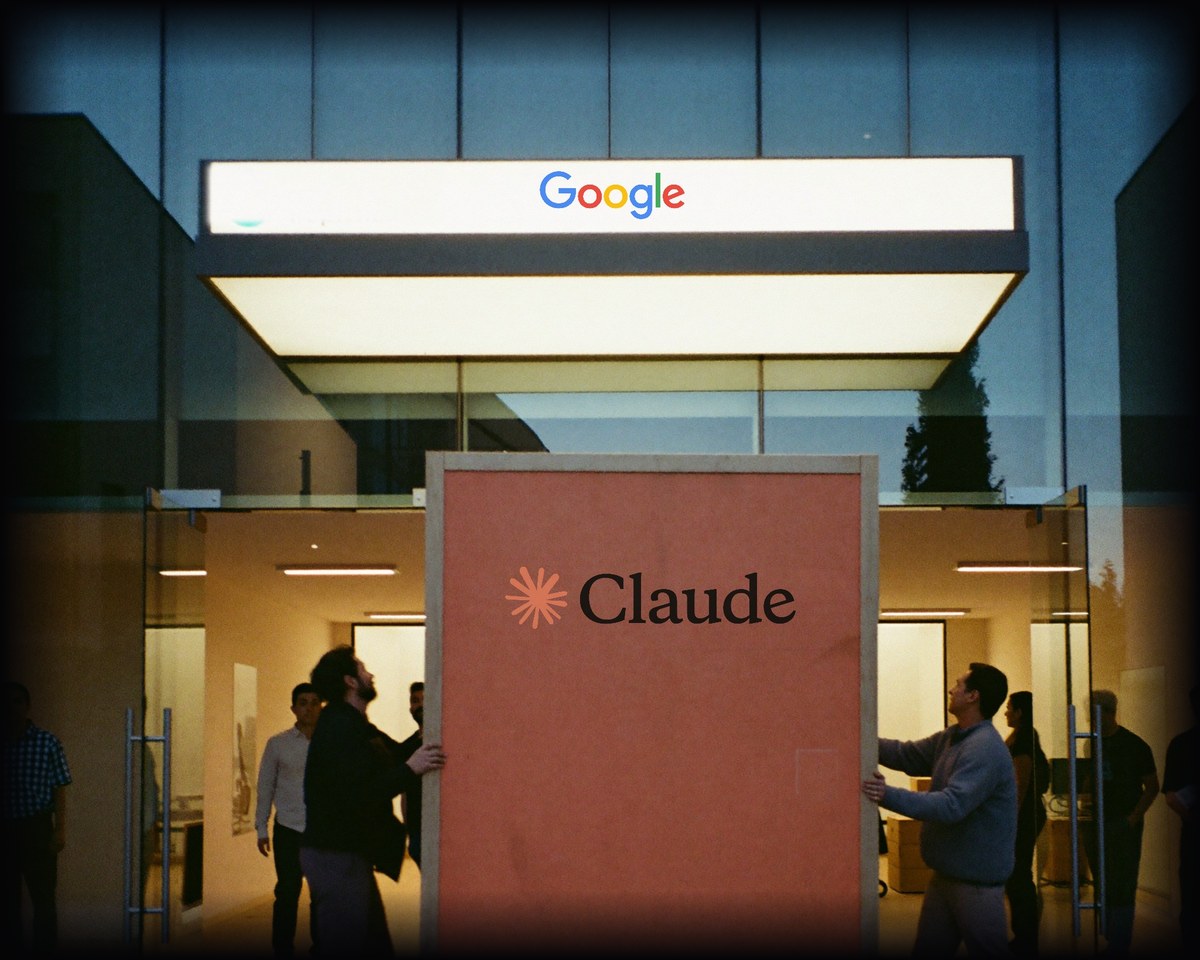 Illustration for the Google engineers using Claude story
