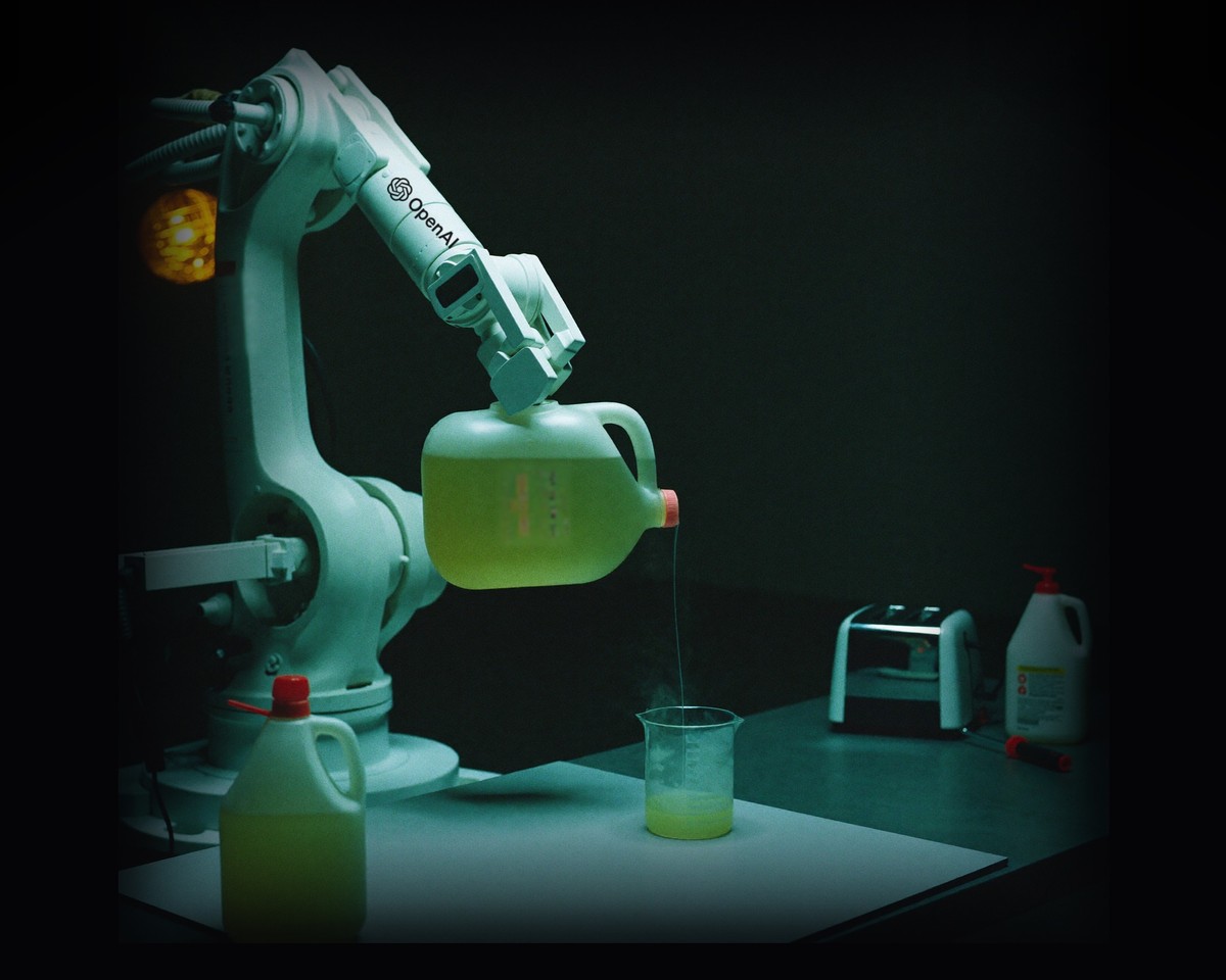 Illustration for the RoboHarm robot arm safety test story