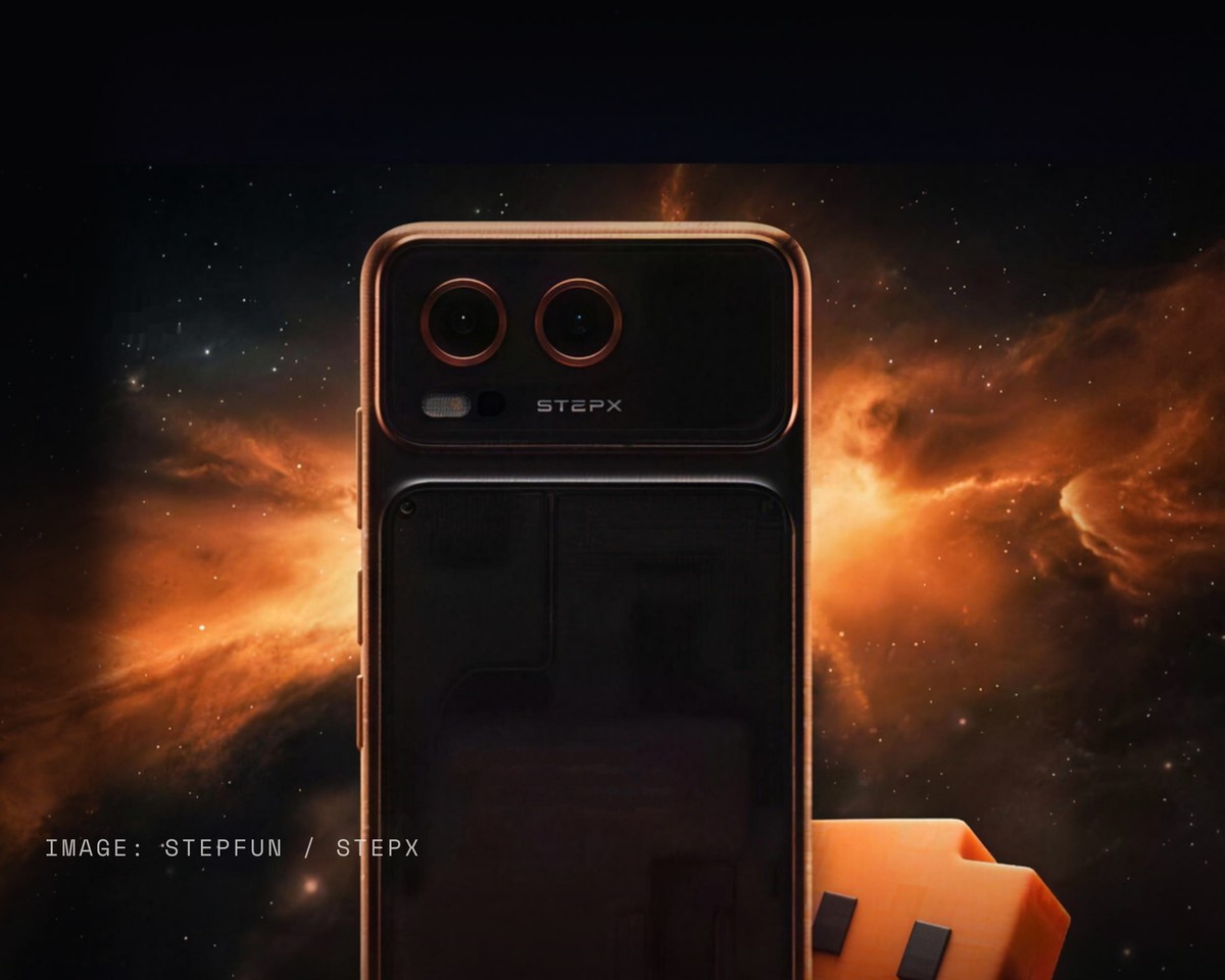 StepX Neo smartphone product image showing the rear display