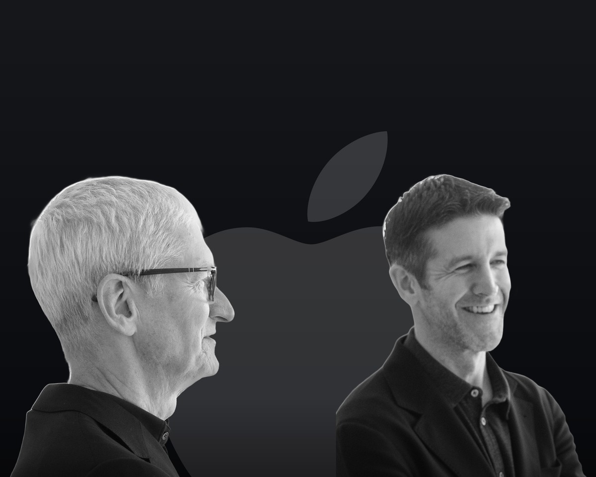 Tim Cook and John Ternus
